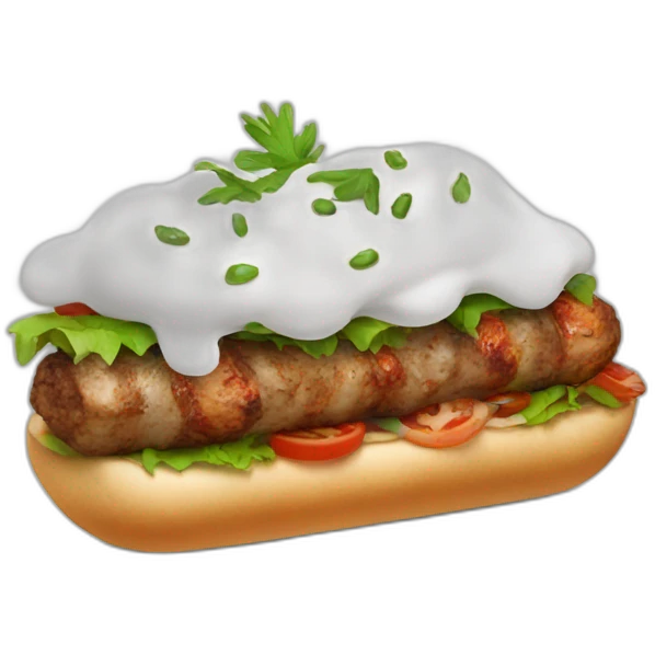 Kebab with ayran emoji