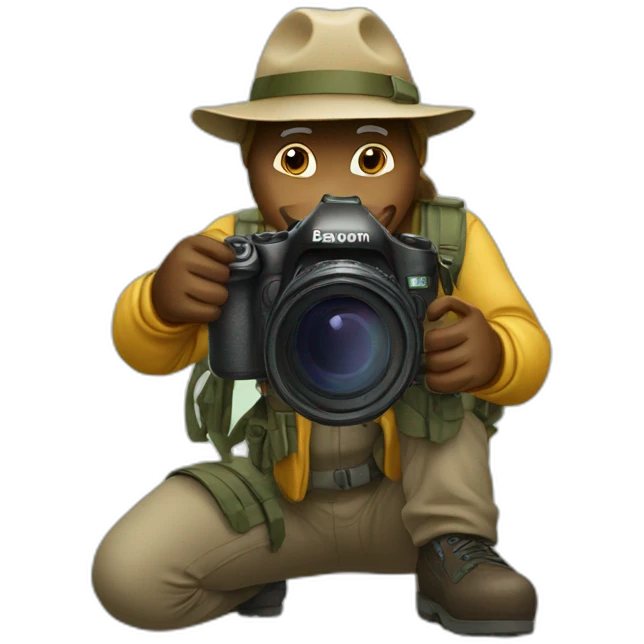 Wildlife photographer emoji
