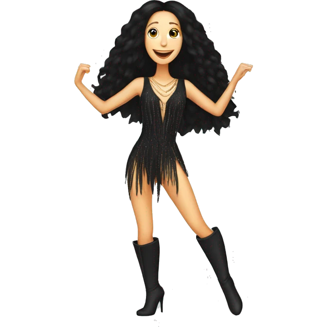 Cher dancing  emoji