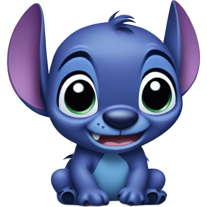 Purple Disney Stitch emoji