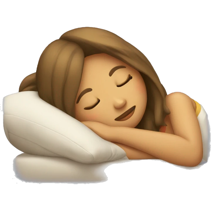 Girl sleeping  emoji