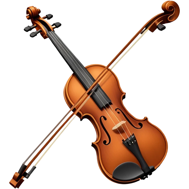 realistic violin emoji