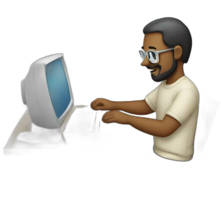 steaves jobs working on computer emoji