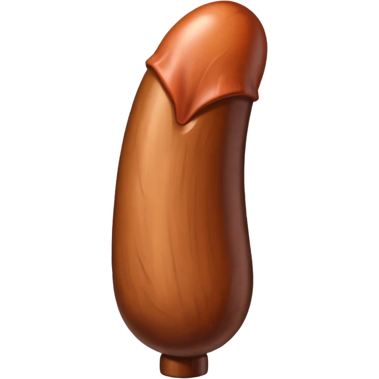 Big brown realistic penis emoji