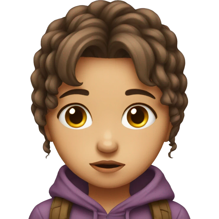 very sad girl kid young emoji