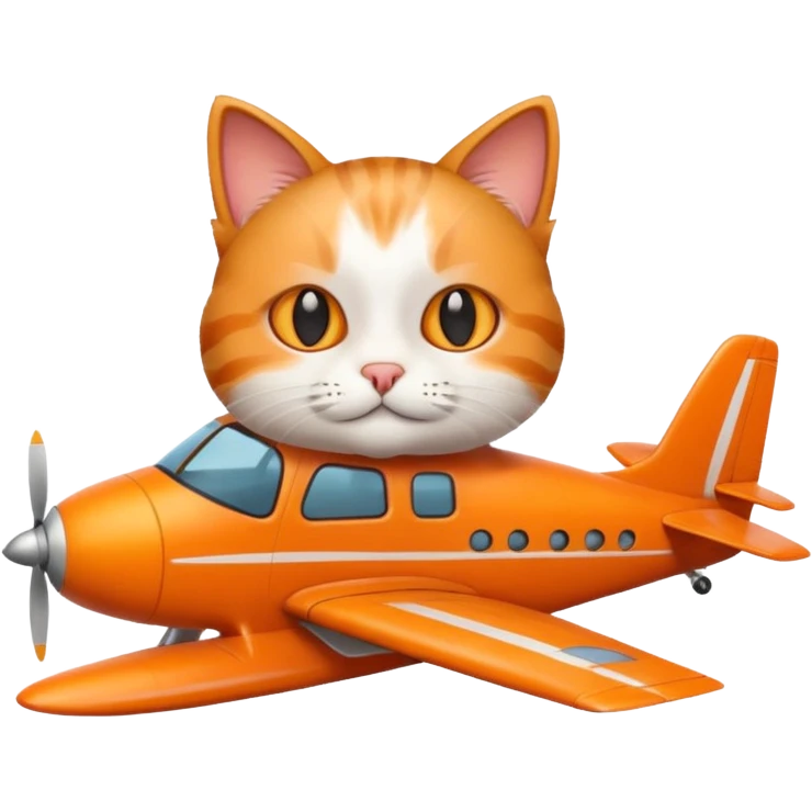gato en avión emoji