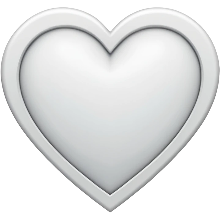 white heart with a geometric pattern emoji