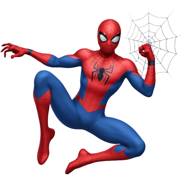Spiderman shooting straight web from his wrist  emoji