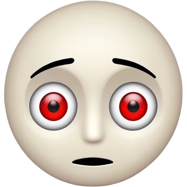 Make a stickman that is red and his eyes says kj emoji