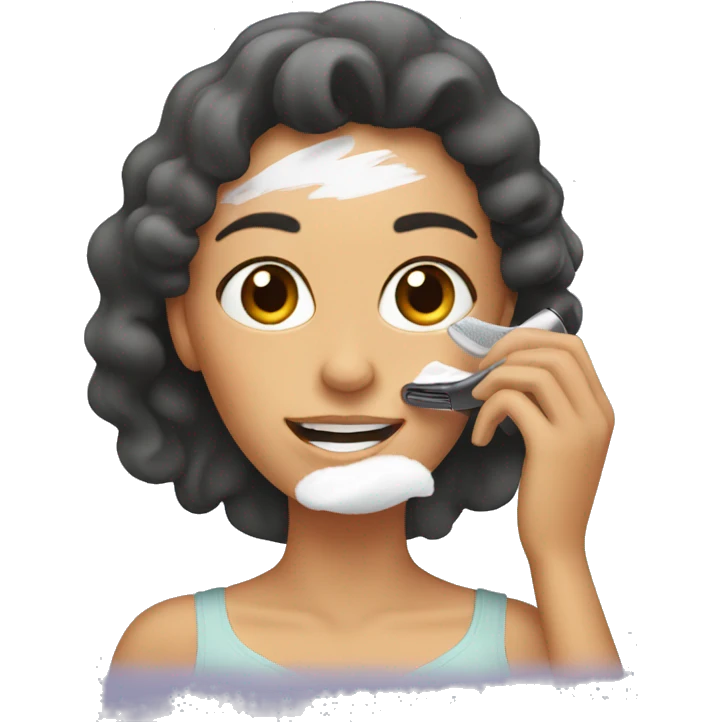 Woman shaving  emoji