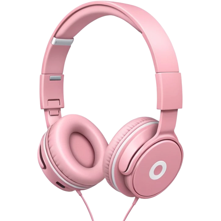 light pink headphones emoji