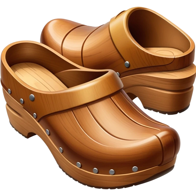 simple wooden clogs emoji
