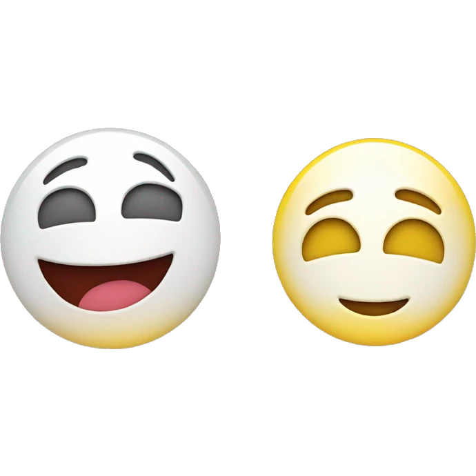 Mobile and smiley face emoji
