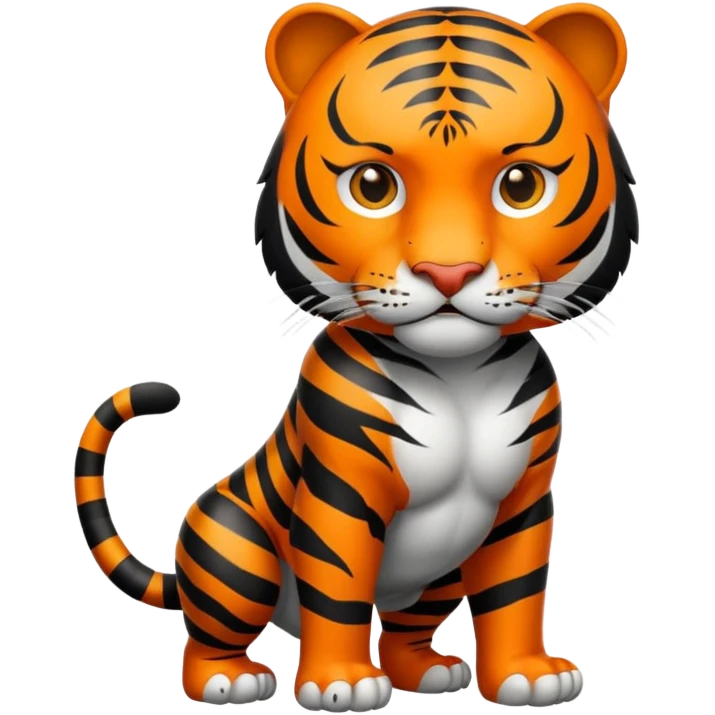 Black tiger emoji