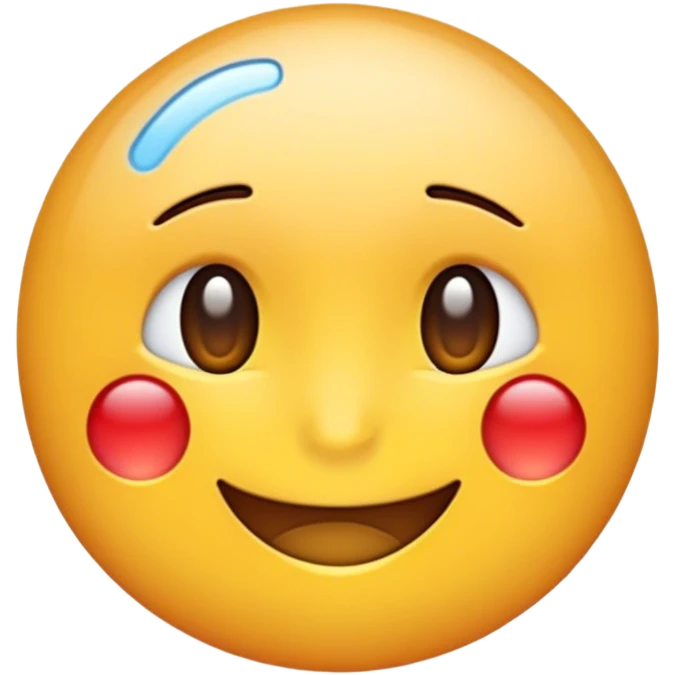 the 🙂 emoji slightly transparent to 😭 under it emoji