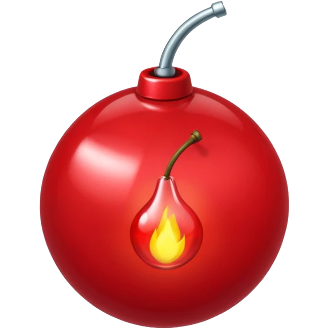 A Cherry that is a  bomb emoji