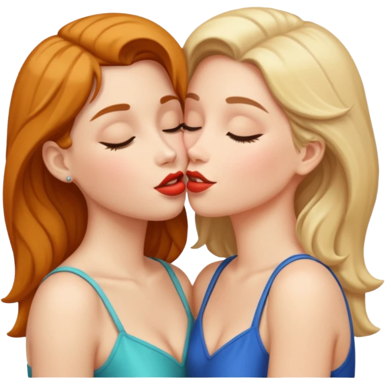 Kissing lesbian emoji