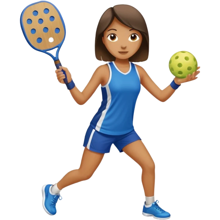 girl playing pickle ball  emoji