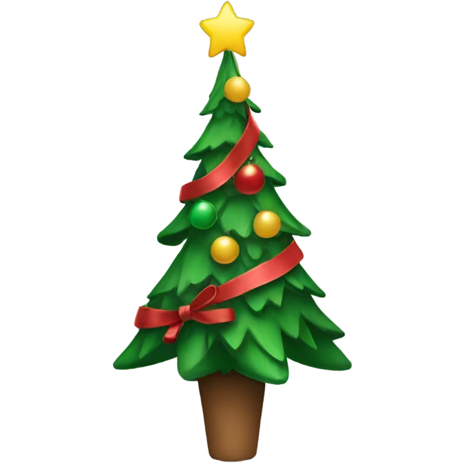 Christmas tree dancing emoji