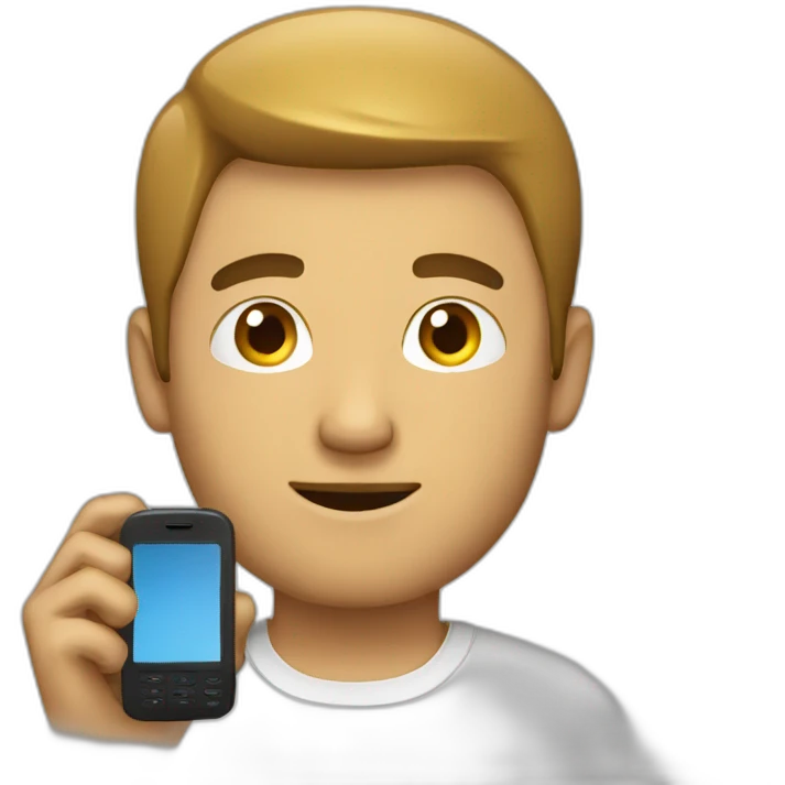 GUY WITH PHONE emoji