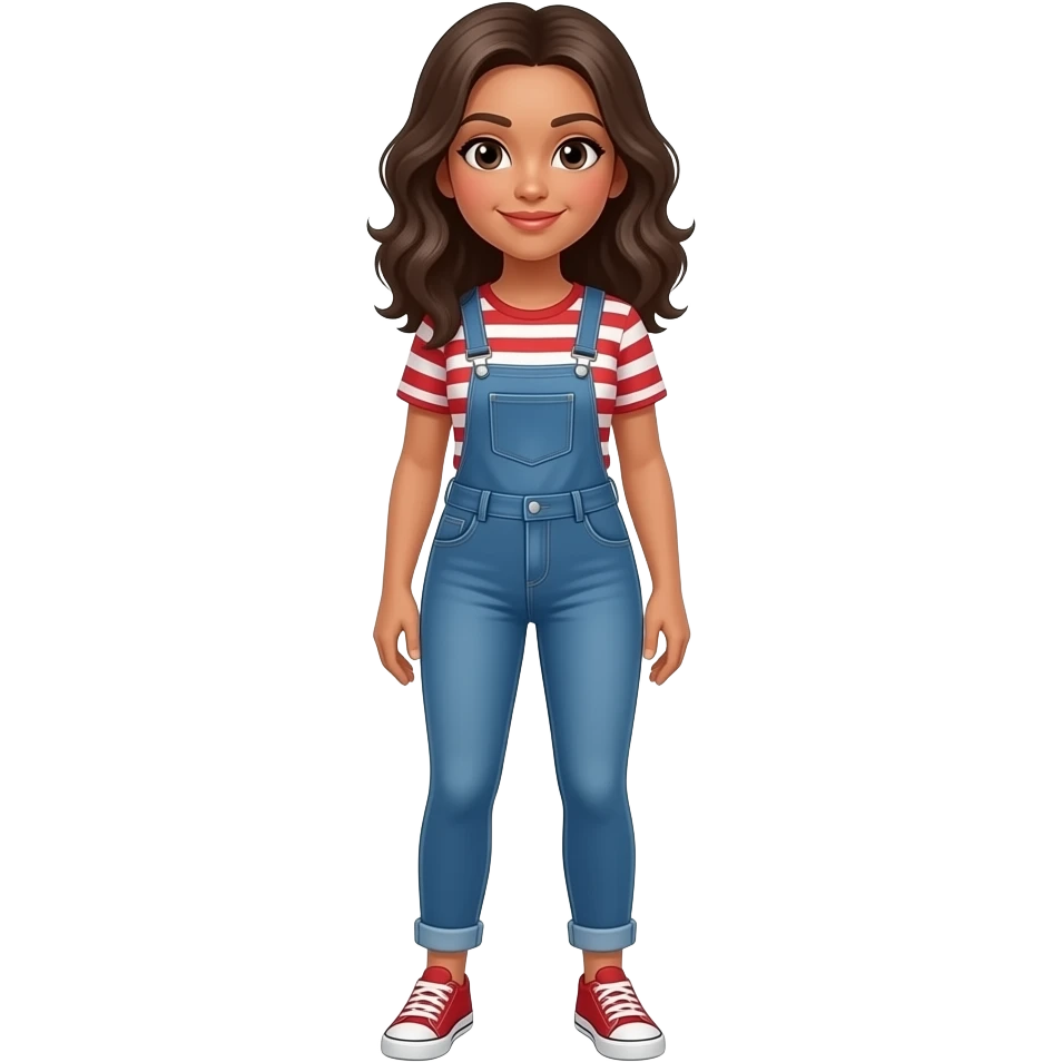 A full body latina emoji
