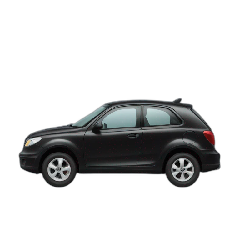 La voiture noire emoji