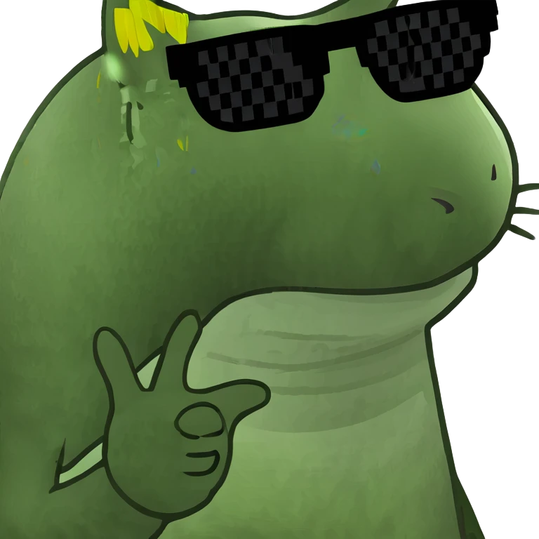 Cat with sunglasses emoji