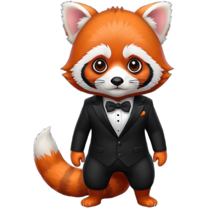 a red panda with spider suit emoji