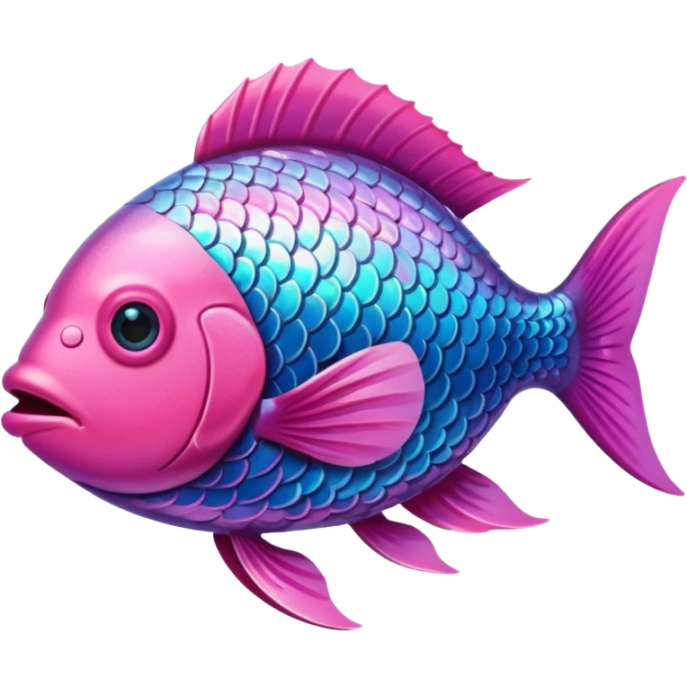 Pink fish emoji