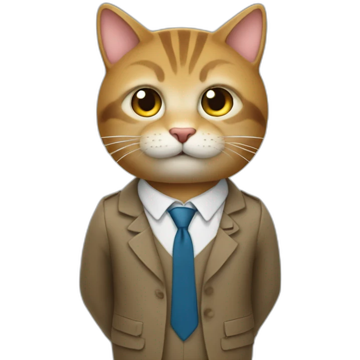 Un Chat qui pars a l ecole emoji