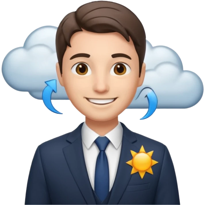 weather presenter emoji