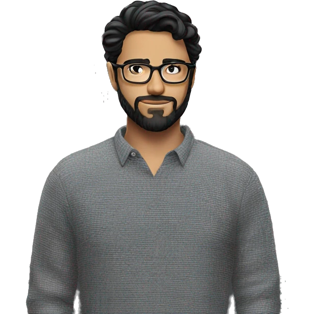 man with glasses meme emoji