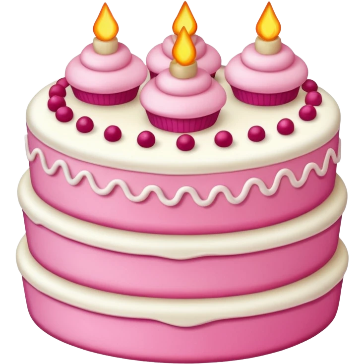 pink cake emoji