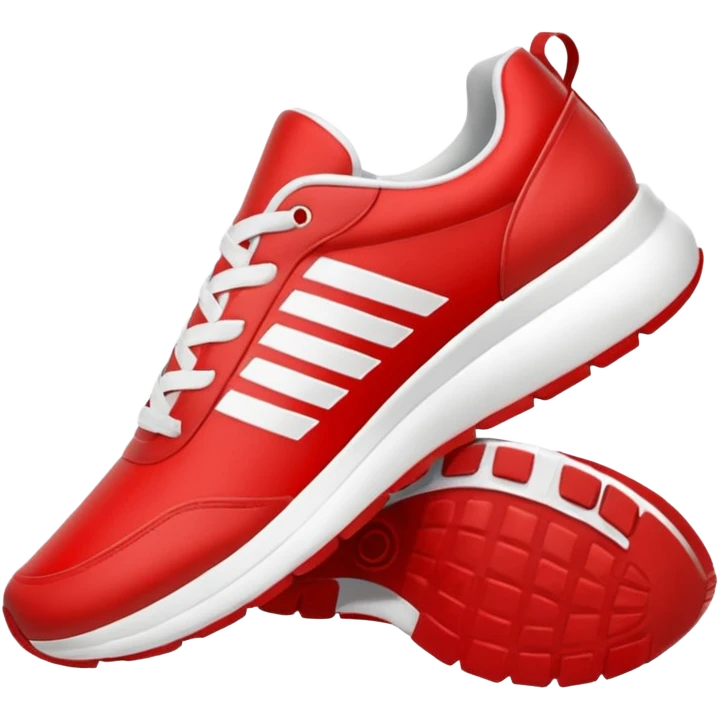 fast shoes, red and white. Sonic hedgehog sneakers emoji