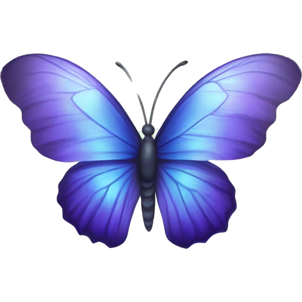 blue violet butterfly inside a orb intuition magical wings dreams emoji
