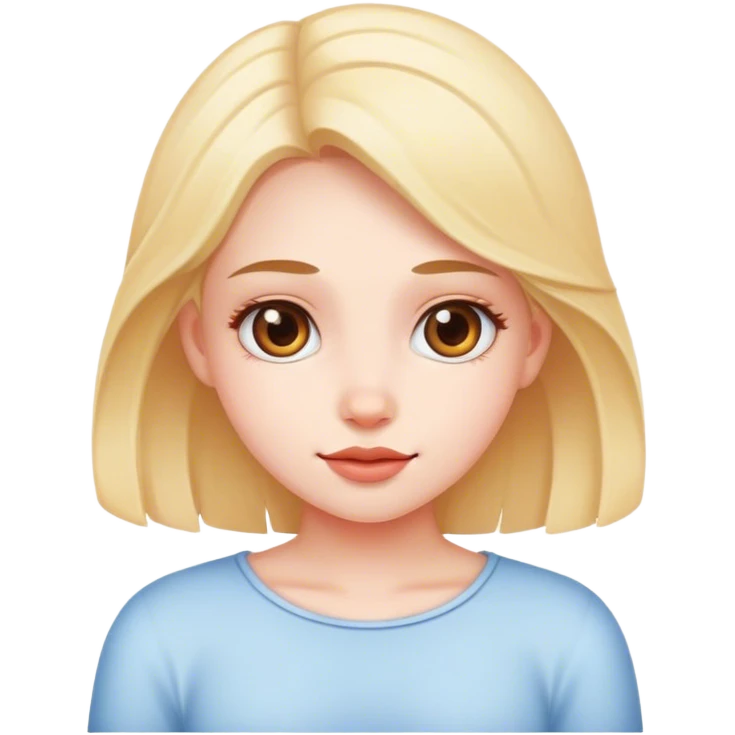 A cute girl emoji