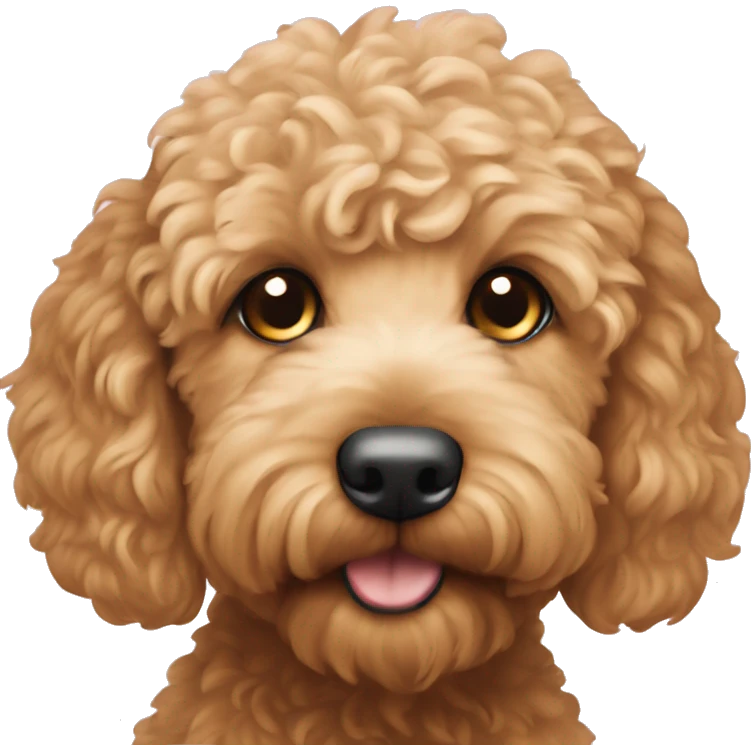 Mini goldendoodle emoji