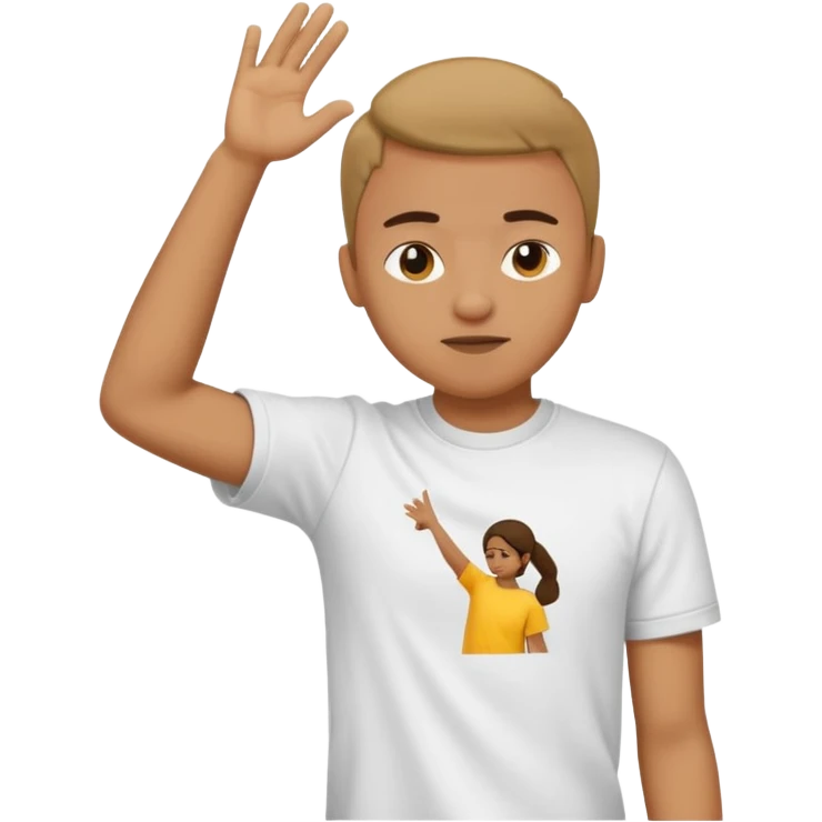 Persona haciendo dab emoji