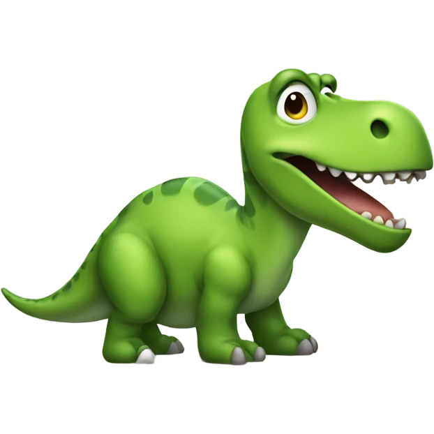 Pooping dinosaur emoji