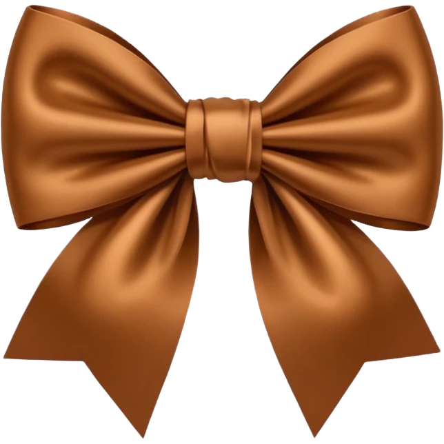 Brown bow emoji