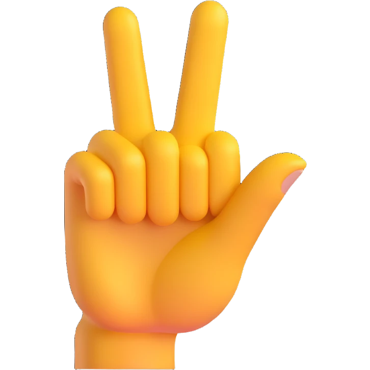 hand gesture representing 'ok', thumb and index finger forming a circle, 3D emoji style emoji