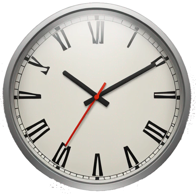 Reloj descontando emoji