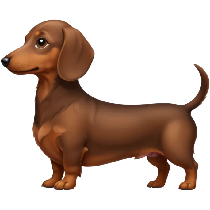 dachshund side view emoji