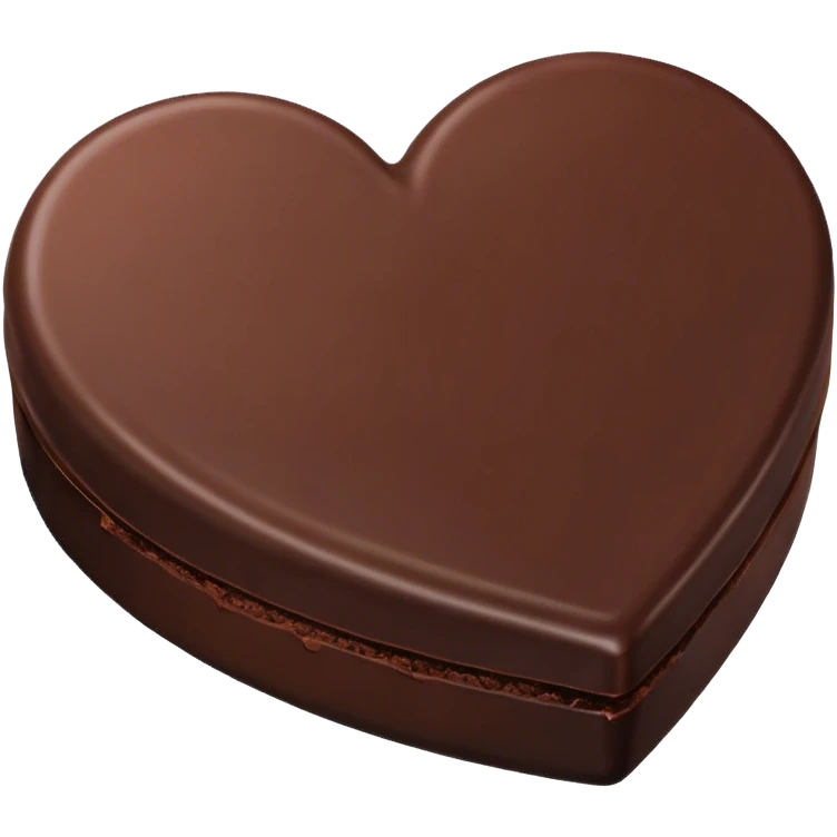 one heart shaped chocolate truffle emoji