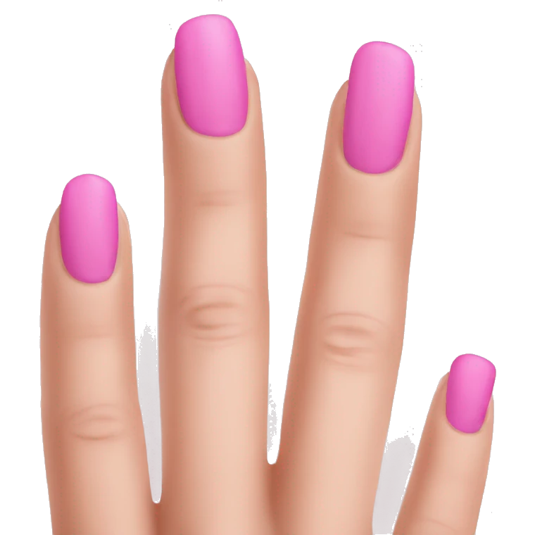 Pink nails  emoji emoji