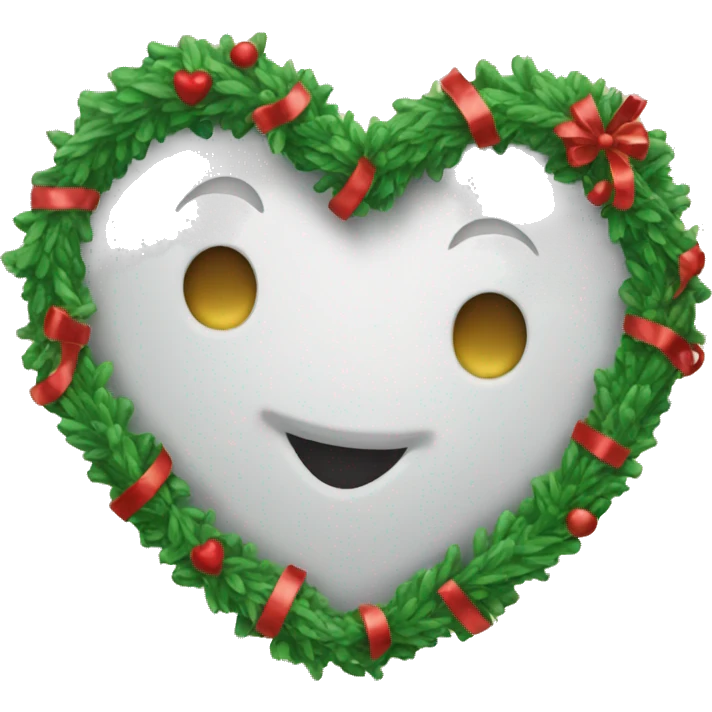 Christmas heart  emoji