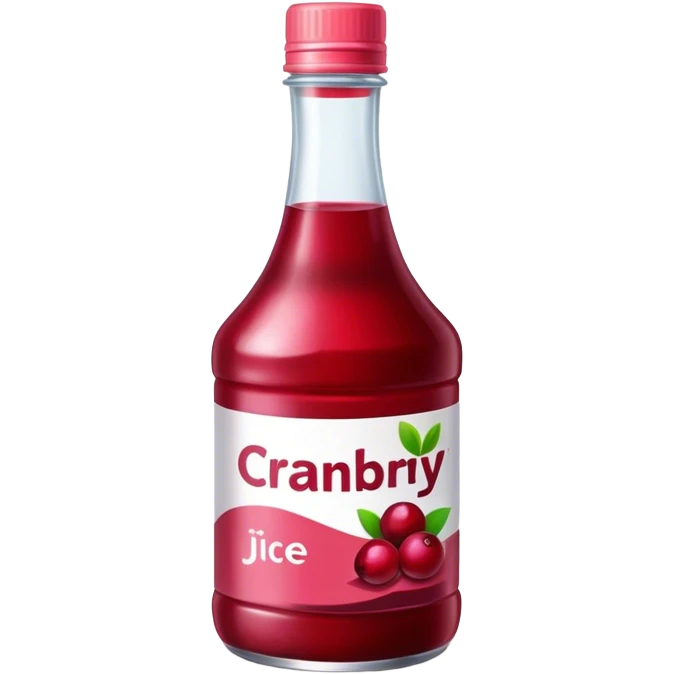 Bottle cranberry juice emoji