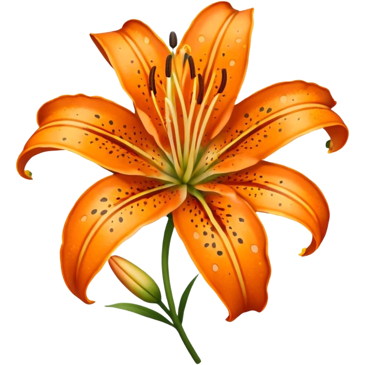 Tiger Lily flower emoji