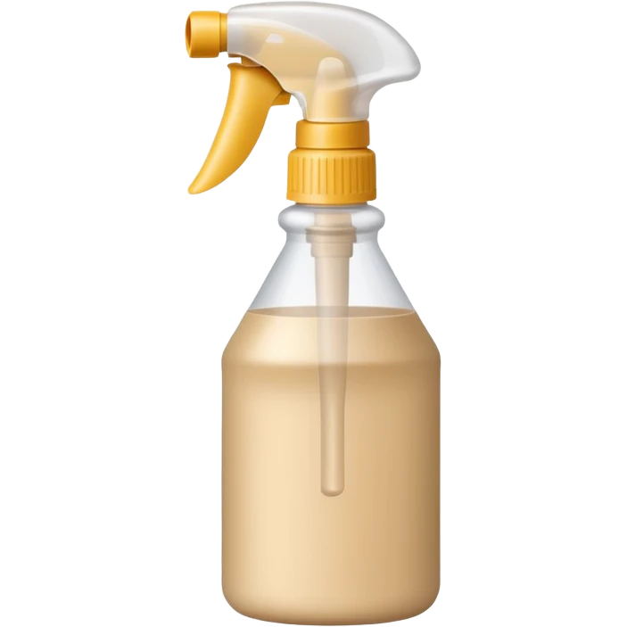 Beige spray bottle emoji