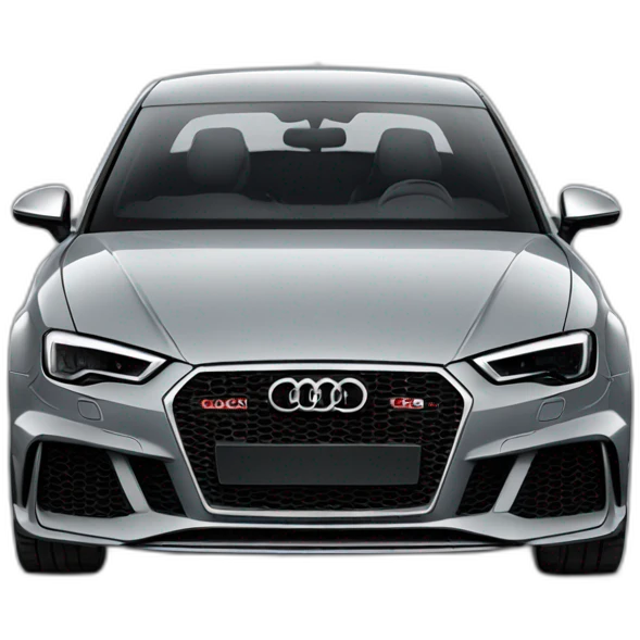 Grey Audi rs3 emoji